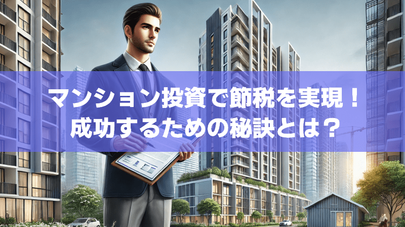 マンション投資で節税を実現！成功するための秘訣とは？